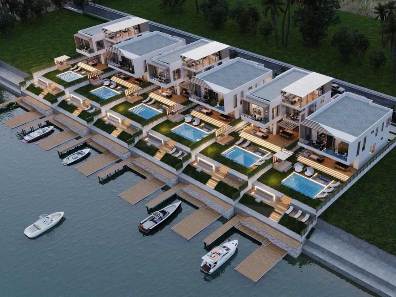 Modern Waterfront Villas in Reve Villas